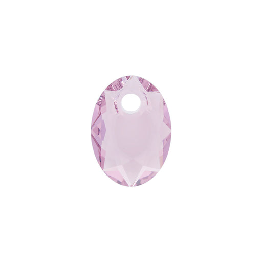 PRESTIGE Crystal, #6438 Elliptic Cut Pendant 9mm, Light Amethyst (1 Piece)