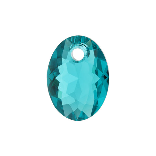 PRESTIGE Crystal, #6438 Elliptic Cut Pendant 11mm, Blue Zircon (1 Piece)