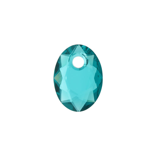 PRESTIGE Crystal, #6438 Elliptic Cut Pendant 9mm, Blue Zircon (1 Piece)
