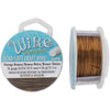The Beadsmith Non-Tarnish Antique Brass Color Copper Craft Wire 26 Gauge - 30 Yards