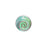 Pendant, Round Disc Small Nautilus Shell 26mm, Enameled Brass Lime Green Blend, by Gardanne Beads (1 Piece)