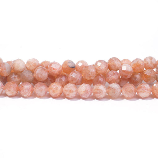 Dakota Stones Gemstone Beads, Golden Sunstone Grade A, Faceted Round 6mm (16 Inch Strand)