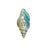 Pendant, Conch Shell 48.5x21.5mm, Enameled Brass Lime Blend, by Gardanne Beads (1 Piece)