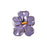 Pendant, Small Pansy Flower 29x25mm, Enameled Brass Lilac Purple, by Gardanne Beads (1 Piece)