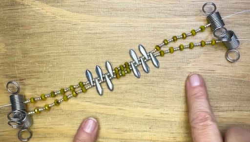 How to Make a Dramatic Double Strand Dagger Bracelet by Deb Floros