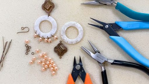 How to Make the French Quarter Statement Earrings in Peach