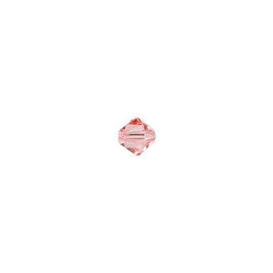 PRESTIGE Crystal, #5328 Bicone Bead 3mm, Rose Peach (1 Piece)
