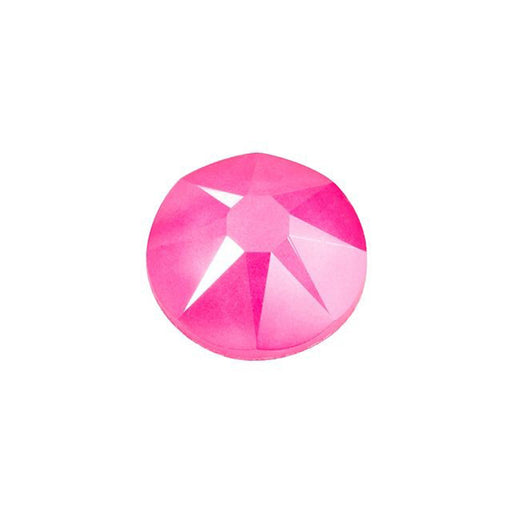 PRESTIGE Crystal, #2088 Round Flatback Rhinestone SS30, Electric Pink LacquerPRO (1 Piece)