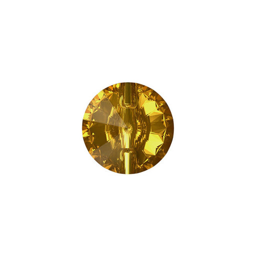 PRESTIGE Crystal, #3015 Rivoli Button 12mm, Golden Topaz (1 Piece)