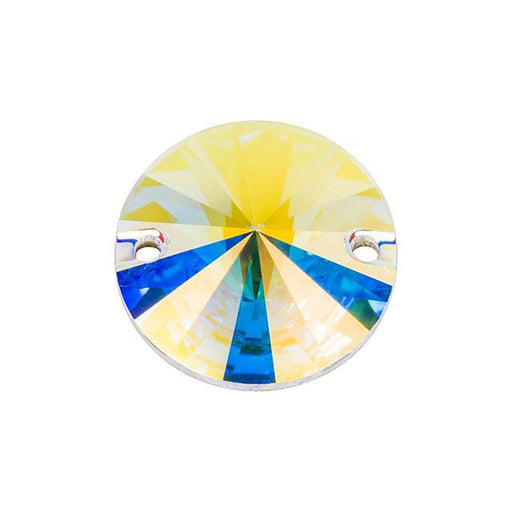 PRESTIGE Crystal, #3200 Rivoli Sew-On Stone 14mm, Crystal AB (1 Piece)