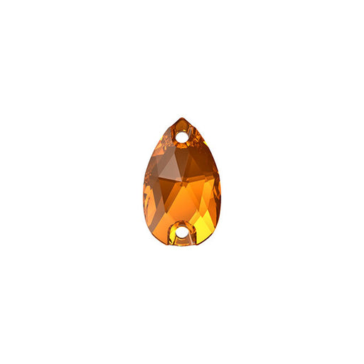 PRESTIGE Crystal, #3230 Teardrop Sew-On Stone 12x7mm, Light Amber (1 Piece)