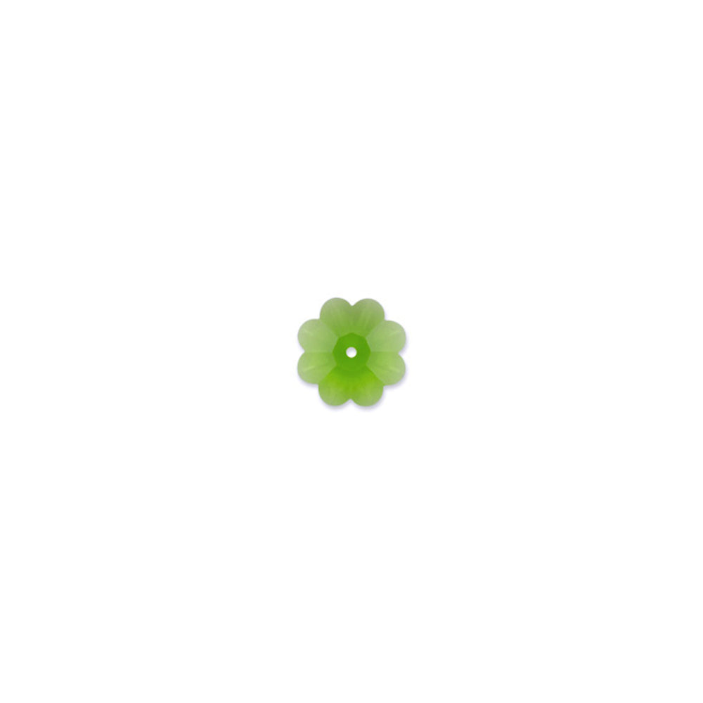 PRESTIGE Crystal, #3700 Margarita Flower Bead 14mm, Fern Green (1 Piece)