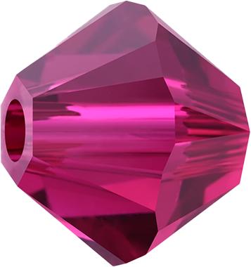 PRESTIGE Crystal, #5328 Bicone Bead 4mm, Ruby (1 Piece)