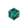 PRESTIGE Crystal, #5601 Faceted Cube Bead 8mm, Emerald (1 Piece)
