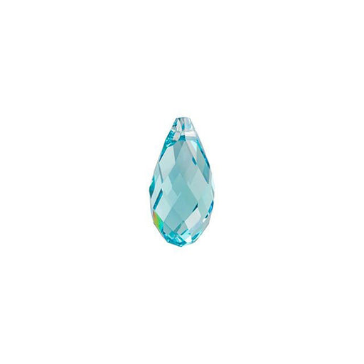 PRESTIGE Crystal, #6010 Briolette Pendant 11x5.5mm, Light Turquoise (1 Piece)