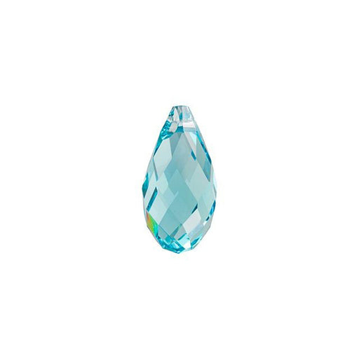 PRESTIGE Crystal, #6010 Briolette Pendant 13x6.5mm, Light Turquoise (1 Piece)