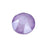 PRESTIGE Crystal, #H2078 Hotfix Round Flatback Rhinestone SS34, Lilac Shiny LacquerPRO (1 Piece)