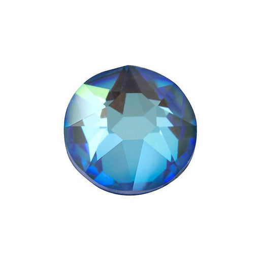 PRESTIGE Crystal, #H2078 Hotfix Round Flatback Rhinestone SS34, Ocean DeLite LacquerPRO (1 Piece)