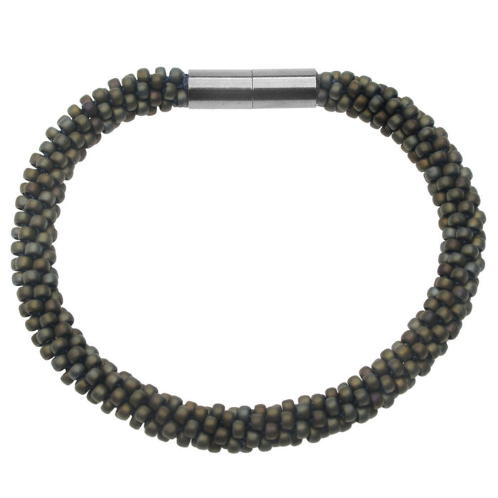 Into the Darkness Kumihimo Bracelet