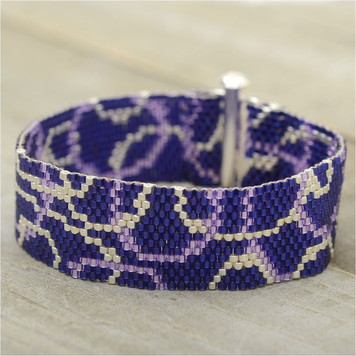 Vivacious Violet Peyote Bracelet