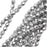 Czech Fire Polished Glass Beads 4mm Round Matte Metallic Silver Full-Coat (50 pcs)