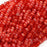 Czech Glass Seed Beads, 11/0 Round, 1 Hank, Coral Reflections Red Mix