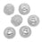 Silver Tone Mesh Wire Large Hole Bead - 13x16mm (6 pcs)