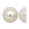 Acrylic Faux Pearl Flatback Cabochons 16mm - Pearlized White (12 pcs)