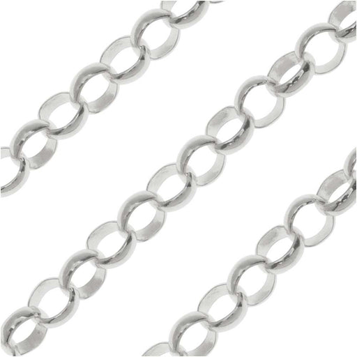Sterling Silver Rolo Chain, 3mm (1 inch)