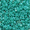 Miyuki Delica Seed Beads, 11/0 Size, Opaque Turquoise AB DB166 (2.5