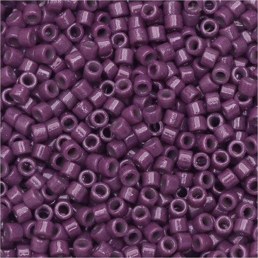 Miyuki Delica Seed Beads, 11/0 Size, #DB2360 Duracoat Dark Purple (7.2 Grams)