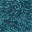 Miyuki Delica Seed Beads, 11/0 Size, Silver Lined Blue Zircon DB608 (2.5" Tube)