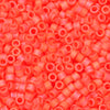 Miyuki Delica Seed Beads, 11/0 Size, #872 Matte Opaque Orange AB (2.5