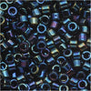 Miyuki Delica Seed Beads, 10/0 Size, Blue Iris DBM0002 (7.2 Grams)