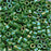 Miyuki Delica Seed Beads, 10/0 Size, Opaque Green AB DBM0163 (7.2 Grams)