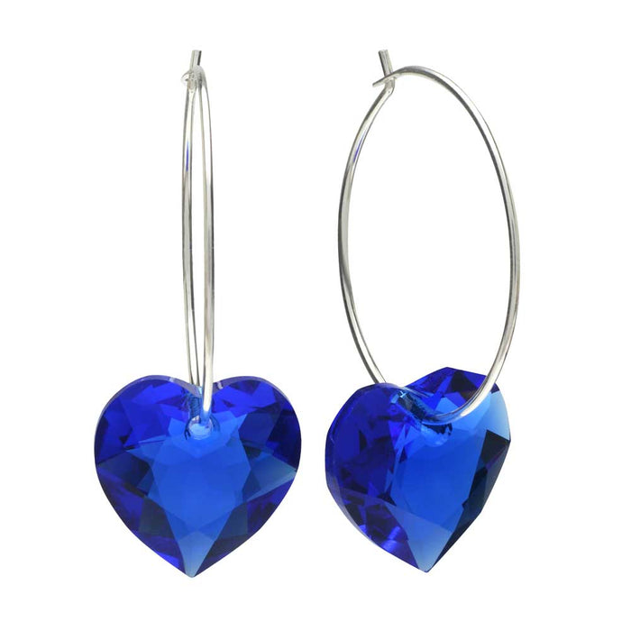 So Blue for You Heart Earrings (Reboot)