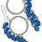 Paisley Pixie Earrings in Metalust Crown Blue