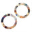 Zola Elements Acetate Connector Link, Garden Party Circle 24mm, Multi-Colored (2 Pieces)