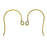 Nunn Design Earring Findings, 27mm Earwire Hooks, Antiqued Gold (1 Pair)