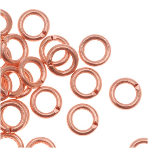 Genuine Copper Open Jump Rings 4mm 20 Gauge (100 Pieces)
