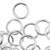 Silver Plated Open Jump Rings 6mm 18 Gauge (50 pcs)