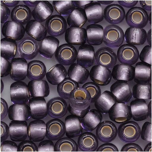 Toho Round Seed Beads 6/0 39F 'Silver Lined Frosted Lt Tanzanite' 8 Gram Tube