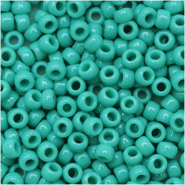 Toho Round Seed Beads 8/0 55 'Opaque Turquoise' 8 Gram Tube