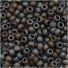 Toho Round Seed Beads 8/0 613 'Matte Iris Gray' 8 Gram Tube