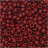 Toho Seed Beads, Round 8/0 Semi Glazed, Dark Red (8 Gram Tube)