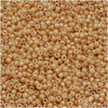 Toho Round Seed Beads 15/0 #123D 'Opaque Lustered Dark Beige' 8g