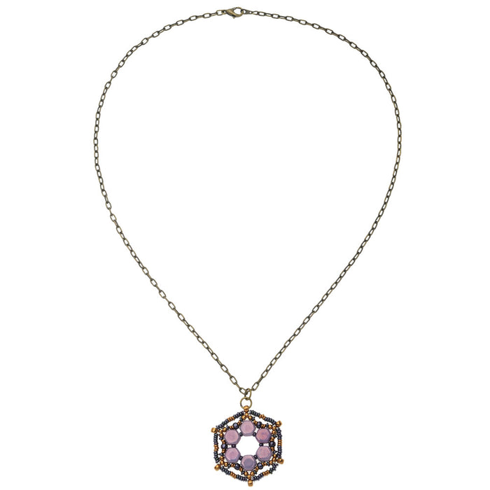 Lilac Iris Pendant Necklace (Reboot)
