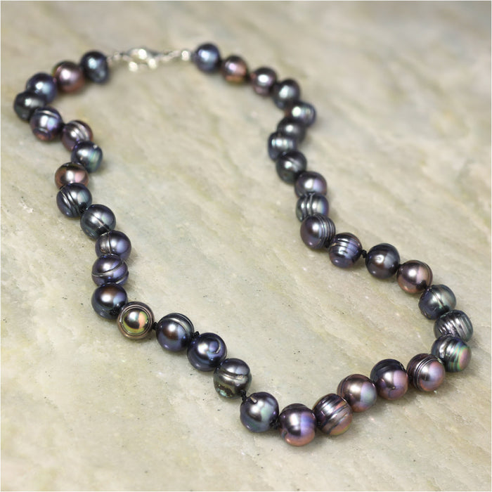 Retired - Peacock Pearl Necklace