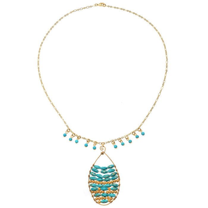 Retired - Turquoise Sahara Necklace