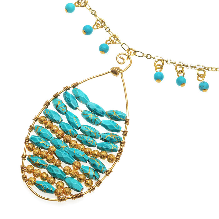 Retired - Turquoise Sahara Necklace